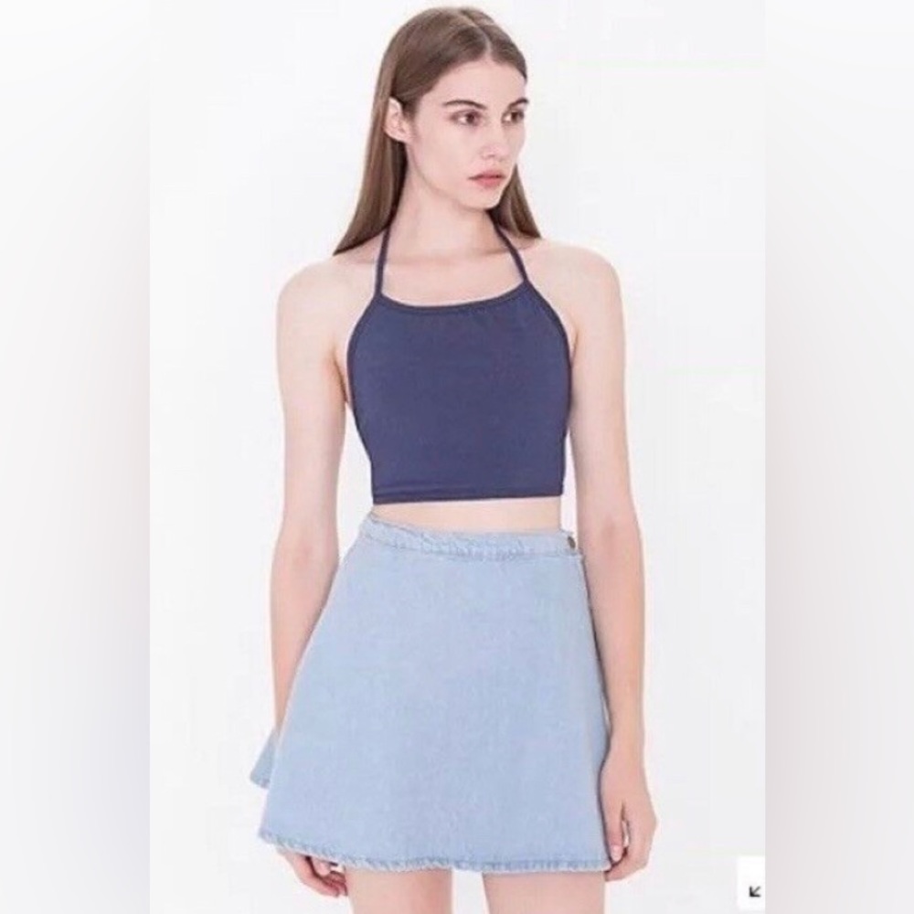 American Apparel circl skirt denim size medium - Picture 2 of 8